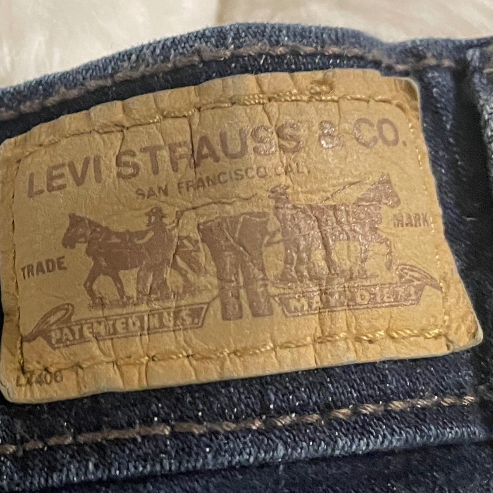 Levi’s •Y2K  Dark Wash Stretch Bootcut Jeans • 10 Long - Picture 3 of 11